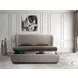 Agoura Taupe King Upholstered Platform Bed