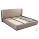 Agoura Taupe King Upholstered Platform Bed