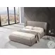 Agoura Taupe King Upholstered Platform Bed