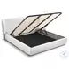 Agoura White King Storage Panel Bed