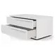 Alessio White 2 Drawer Nightstand