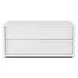 Alessio White 2 Drawer Nightstand