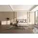 Renzo Taupe Matte Left Nightstand