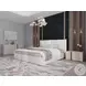 Renzo Taupe Matte Left Nightstand