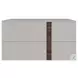 Renzo Taupe Matte Left Nightstand