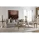 Echoes Light Echo Oak and Gray Round Side Table
