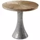Echoes Light Echo Oak and Gray Round Side Table