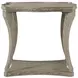 Echoes Gray Echo Oak Rectangular Serpentine Side Table