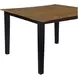 Joplin Black and Brown 54" Extendable Square Counter Height Dining Table