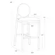 Claribel Bravo Black and Abbington Black Upholstered Bar Stool