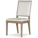 Monterey Hawthorne Light and Cream Upholstered Side Chair with Nailhead Trim