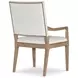 Monterey Hawthorne Light and Cream Upholstered Arm Chair with Nailhead Trim