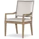 Monterey Hawthorne Light and Cream Upholstered Arm Chair with Nailhead Trim