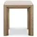 Monterey Hawthorne Light and Beige Square Travertine Top Lamp Table