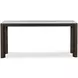 Monterey Hawthorne Dark and Beige Square Travertine Top Occasional Table Set