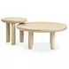 Sunset Cove Sanibel Brown Round Nesting Cocktail Table