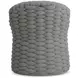Salinas Nordic Gray and White Performance Fabric Outdoor Arm Chair