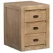 Plum Creek Sierra Brown 2 Drawer File Cabinet with Casters
