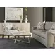 Oakmere White and Aged Pewter Quartz Top Occasional Table Set