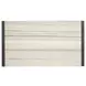 Plum Creek Ravenwood Black and White 2 Drawer Open Marble Top Nightstand with USB Charging