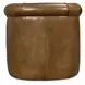 Axton Brown Swivel Leather Club Chair