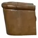 Axton Brown Swivel Leather Club Chair