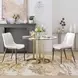Magnus White And Walnut Dining Chair Set Of 2