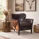 Raiden Hu Espresso Leather Club Chair