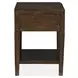 Timberlyn Espresso 1 Drawer Open Nightstand with USB Charging
