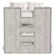 Carlson Washed Linen Full Over Full Bunk Bed