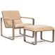 Cooper Brown Upholstered Rectangular Ottoman