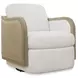 Wilma White Performance Fabric Swivel Chair