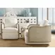 Wilma White Performance Fabric Swivel Chair