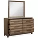 Callisto Bourbon Brown 6 Drawer Dresser