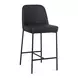 Sydney Black Upholstered Counter Height Stool Set of 2