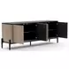 Madera Chocolate Koto Matte and Modern Walnut 4 Door Sideboard