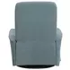 Dualis Snazzy Blue Manual Swivel Glider Recliner