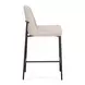 Sydney Taupe Performance Fabric Upholstered Counter Height Stool Set of 2