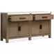 Plum Creek Sierra Brown and White Rectangular Dining Room Set