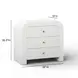 Hump White Arched 3 Drawer Chest
