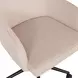 Sydney Taupe Performance Fabric Upholstered Swivel Desk Chair