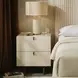 Winfield Cream And Antique Brass Small Nightstand