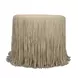 Shag Me Tan Upholstered Swivel Accent Chair