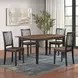 Joplin Walnut and Ebony Farmhouse Side Chair