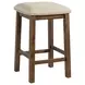 Dex Cream and Cherry Upholstered 4 Piece Bar Table Set with USB Charging