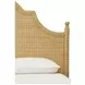 Chamberlain Natural Rattan King Panel Bed With Arched Headboard