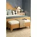 Chamberlain Natural Rattan King Panel Bed With Arched Headboard