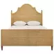 Chamberlain Natural Rattan Queen Panel Bed With Arched Headboard