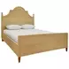 Chamberlain Natural Rattan Queen Panel Bed With Arched Headboard