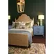 Chamberlain Natural Rattan Queen Panel Bed With Arched Headboard